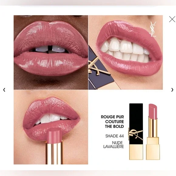 YSL Rouge Pur Couture “The Bold” Lipstick - Nude Lavalliere (Soft Rose Gold) - Picture 2 of 9